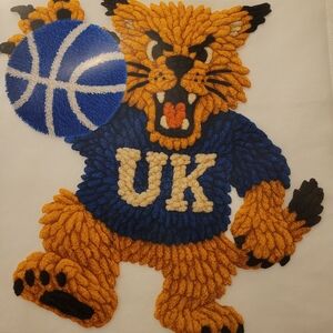 Blue and Gold UK Wildcat Sweatshirt Or Hoodie Choice Of Shirt Color And Size